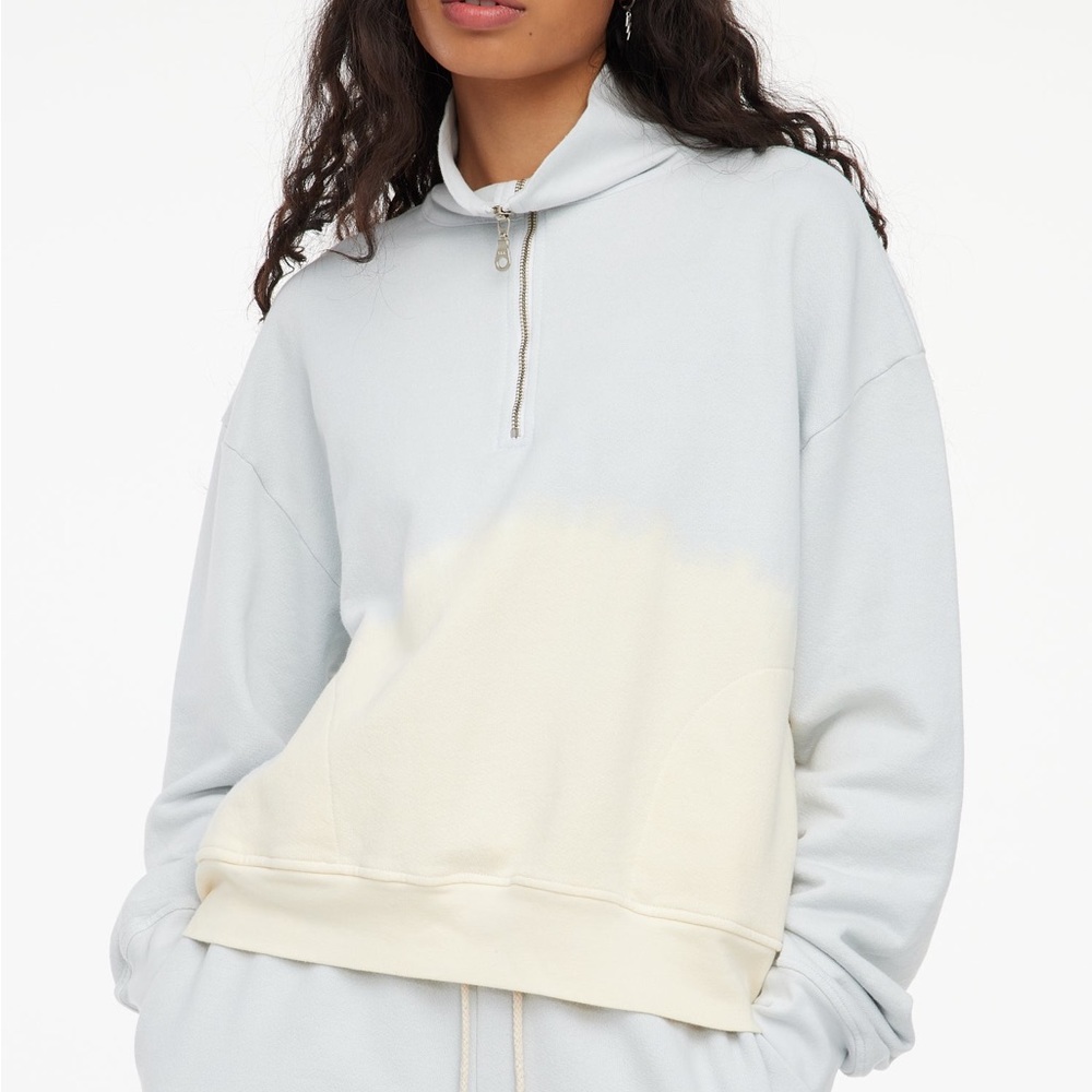 ANTHROPOLOGIE NWT LACAUSA Cosmo Zip Up Scuba Sweatshirt